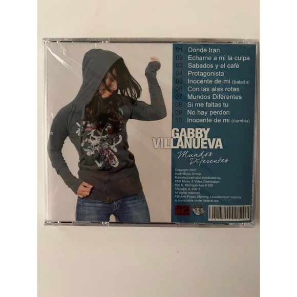 Gabby Villanueva Mundos Diferentes CD2007 Rock Music Group NEW SEALED - Picture 2 of 3